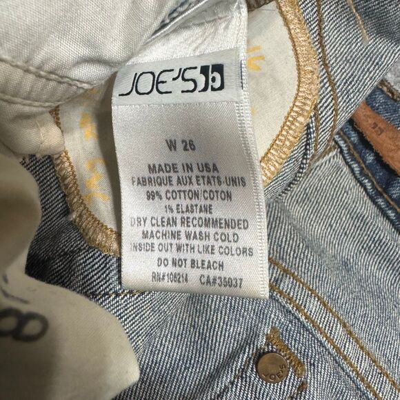 Joes Vintage Reserve 1971 mid rise jeans faux‎ leather trim size 26 - Picture 6 of 7